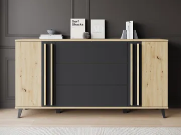 Torvos Byrå 150 cm - Brun/Svart - Förvaring - Förvaringsmöbler - Byrå