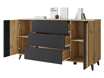 Torvos Byrå 150 cm - Brun/Svart - Förvaring - Förvaringsmöbler - Byrå