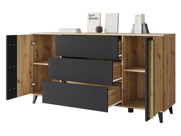 Torvos Byrå 150 cm - Brun/Svart - Förvaring - Förvaringsmöbler - Byrå