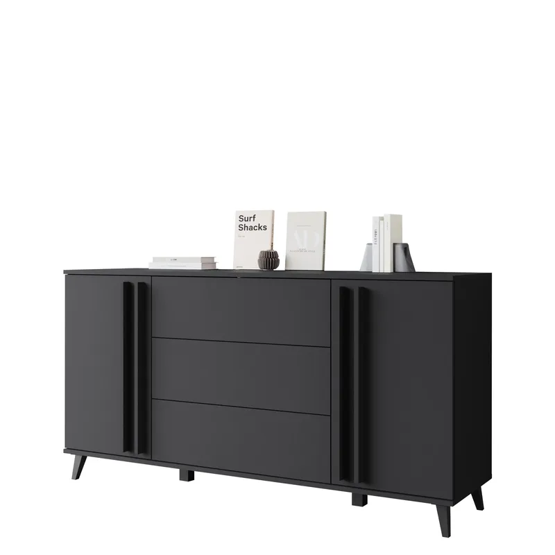 Torvos Byrå 150 cm, Svart