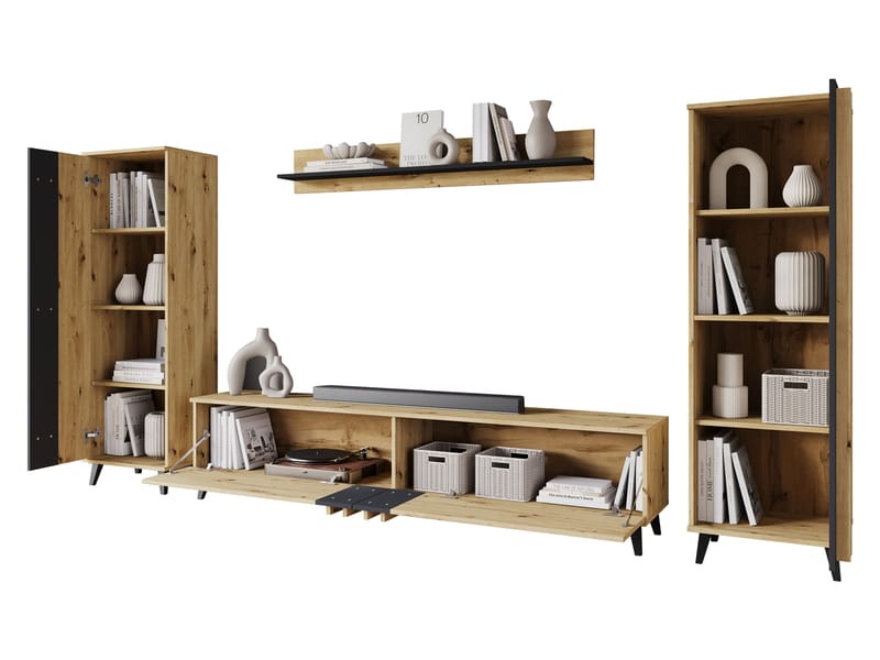 Torvos Möbelset För Vardagsrum - Beige - Förvaring - Förvaringsmöbler - Möbelset för vardagsrum