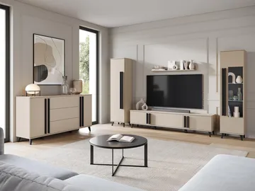 Torvos Möbelset För Vardagsrum - Beige - Förvaring - Förvaringsmöbler - Möbelset för vardagsrum