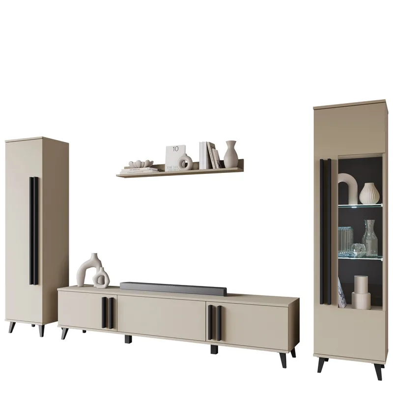 Torvos Möbelset För Vardagsrum, Beige