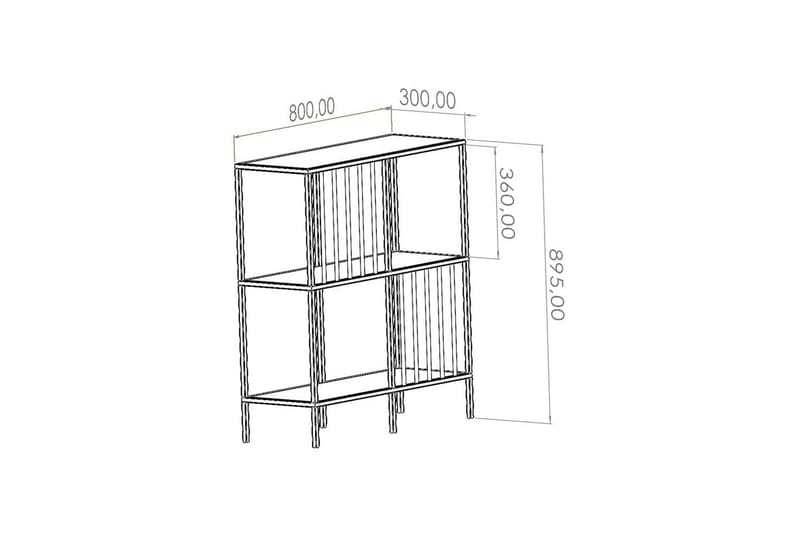 Travos Skänk 80x30 cm - Svart - Förvaring - Förvaringsmöbler - Sideboard & skänk