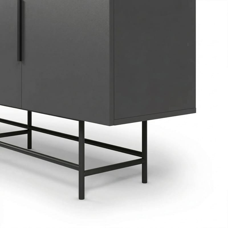 Truvia Konsol 200x77,9x40 cm - Antracit och svart - Förvaring - Förvaringsmöbler - Sideboard & skänk