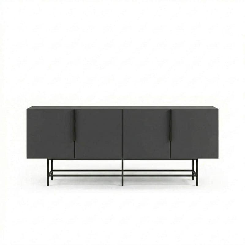 Truvia Konsol 200x77,9x40 cm - Antracit/Svart - Förvaring - Förvaringsmöbler - Sideboard & skänk