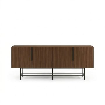Truvia Konsol 200x77,9x40 cm - Milano Walnut och svart - Förvaring - Förvaringsmöbler - Sideboard & skänk
