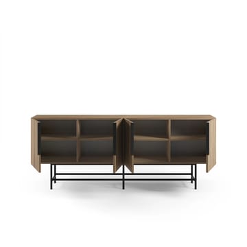 Truvia Konsol 200x77,9x40 cm - Milano Walnut och svart - Förvaring - Förvaringsmöbler - Sideboard & skänk