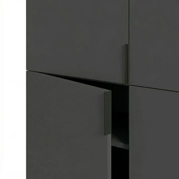 Truvia Sideboard 100x128x40 cm - antracit svart - Förvaring - Förvaringsmöbler - Sideboard & skänk