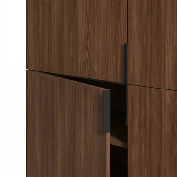 Truvia Sideboard 100x128x40 cm - Milano valnöt svart - Förvaring - Förvaringsmöbler - Sideboard & skänk