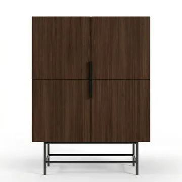 Truvia Sideboard 100x128x40 cm - Milano valnöt svart - Förvaring - Förvaringsmöbler - Sideboard & skänk