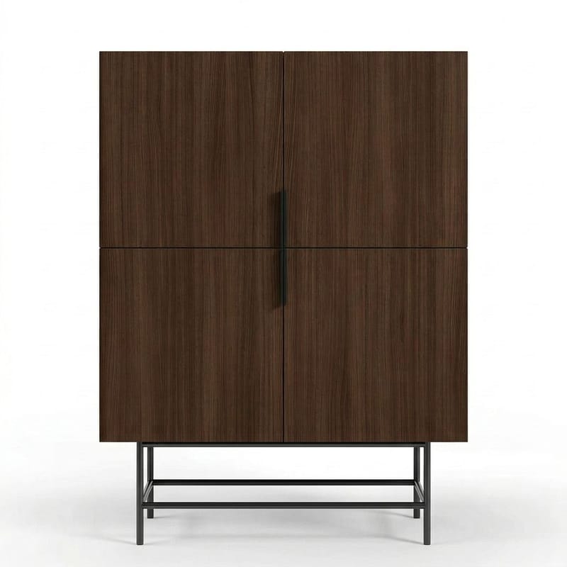 Truvia Sideboard 100x128x40 cm - Milano valnöt svart - Förvaring - Förvaringsmöbler - Sideboard & skänk