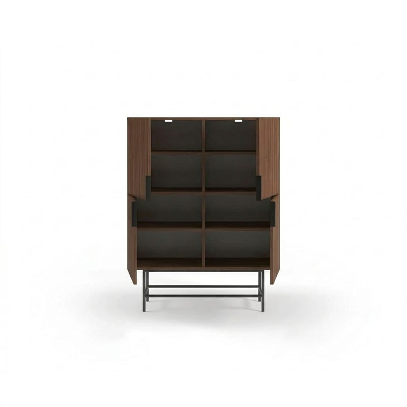 Truvia Sideboard 100x128x40 cm - Milano valnöt svart - Förvaring - Förvaringsmöbler - Sideboard & skänk