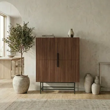 Truvia Sideboard 100x128x40 cm - Milano valnöt svart - Förvaring - Förvaringsmöbler - Sideboard & skänk