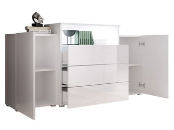Urbanie Byrå 150 cm med LED - beige - Förvaring - Förvaringsmöbler - Sideboard & skänk