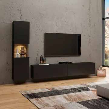 Väggenhet Ava 2 delar (05+40) - Svart onyx - Förvaring - Förvaringsmöbler - Möbelset för vardagsrum
