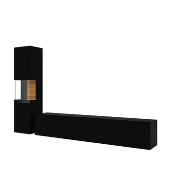 Väggenhet Ava 2 delar (05+40) - Svart onyx - Förvaring - Förvaringsmöbler - Möbelset för vardagsrum
