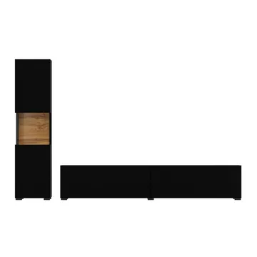 Väggenhet Ava 2 delar (05+40) - Svart onyx - Förvaring - Förvaringsmöbler - Möbelset för vardagsrum