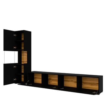 Väggenhet Ava 2 delar (05+40) - Svart onyx - Förvaring - Förvaringsmöbler - Möbelset för vardagsrum