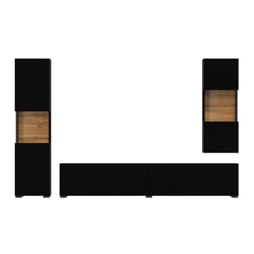 Väggenhet Ava 3 delar (05+07+40) - Svart onyx - Förvaring - Förvaringsmöbler - Möbelset för vardagsrum