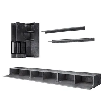 Väggenhet Baros - Skiffer - Förvaring - Förvaringsmöbler - Möbelset för vardagsrum