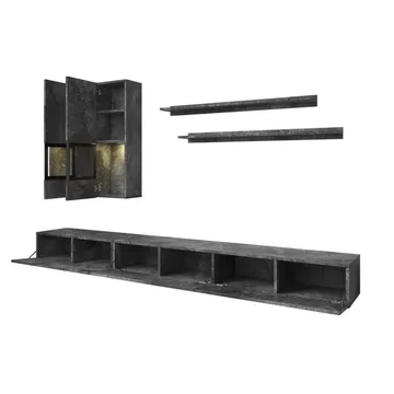 Väggenhet Baros - Skiffer - Förvaring - Förvaringsmöbler - Möbelset för vardagsrum