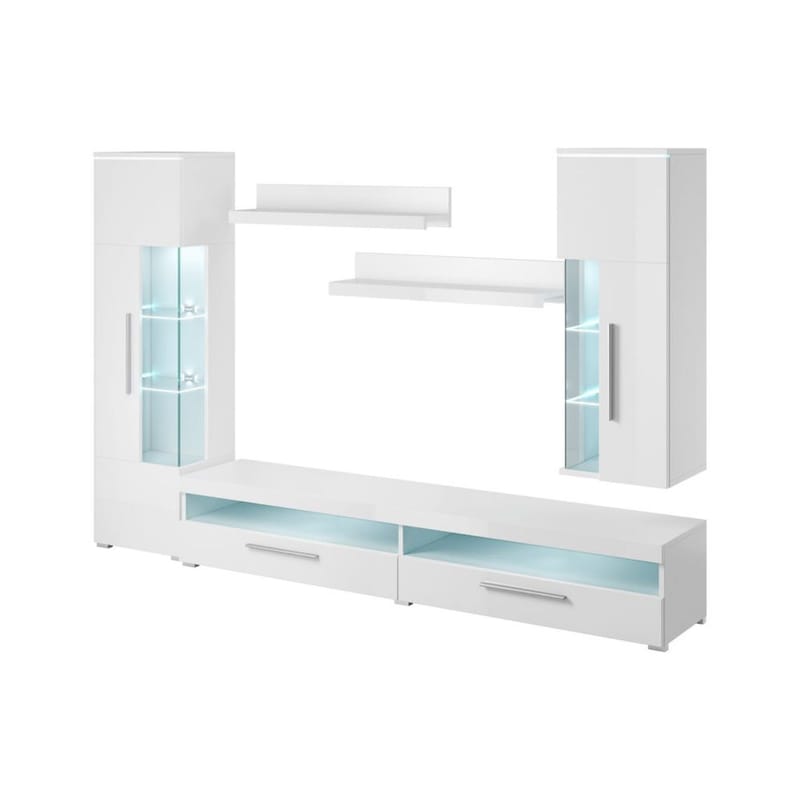 Väggenhet Indien, Vit, 285 cm