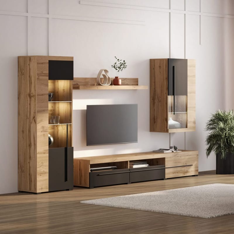 Väggenhet Roger 4 delar - Wotan Ek - Förvaring - Förvaringsmöbler - Möbelset för vardagsrum