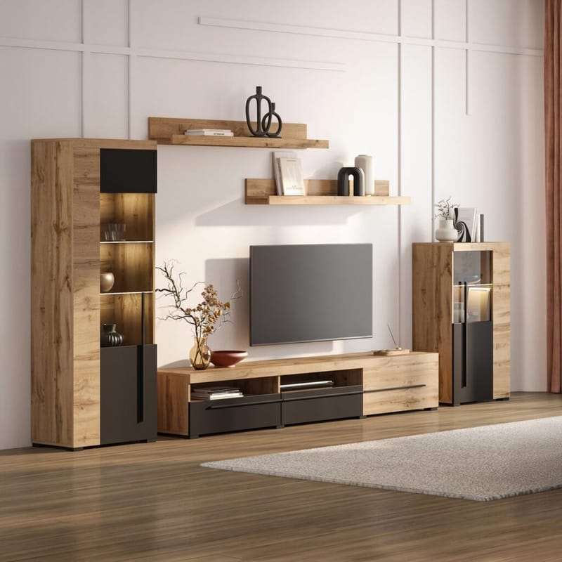 Väggenhet Roger 5 delar - Wotan Ek - Förvaring - Förvaringsmöbler - Möbelset för vardagsrum