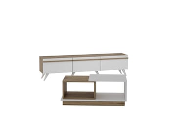 Valentina Möbelset För Vardagsrum - Vit/Blå - Förvaring - Förvaringsmöbler - Möbelset för vardagsrum