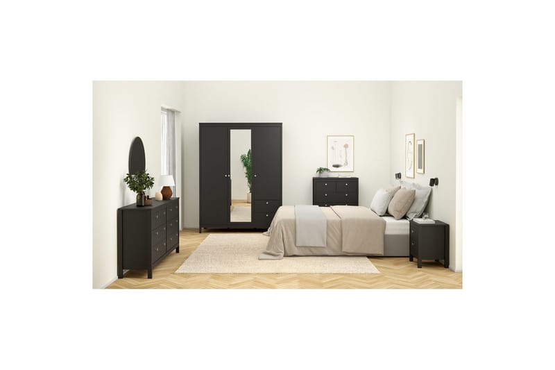 Vallvidera Byrå 159,6 cm - Svart - Förvaring - Förvaringsmöbler - Byrå