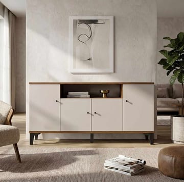 Valren Konsolbord 180x85x44,5 cm - Valnöt - Förvaring - Förvaringsmöbler - Sideboard & skänk