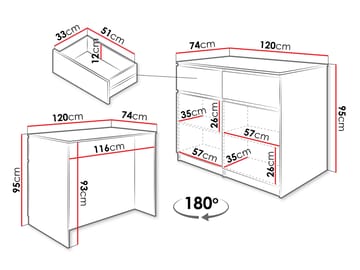 Valricon Köksö 120 cm - beige - Förvaring - Förvaringsmöbler - Köksö