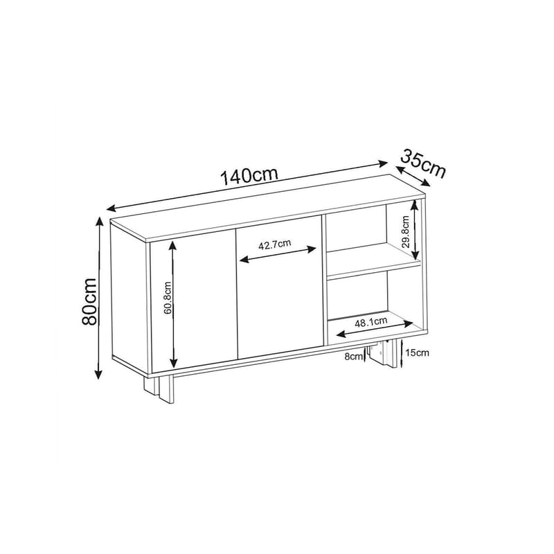 Valto Konsollbord 140 cm - Förvaring - Förvaringsmöbler - Sideboard & skänk