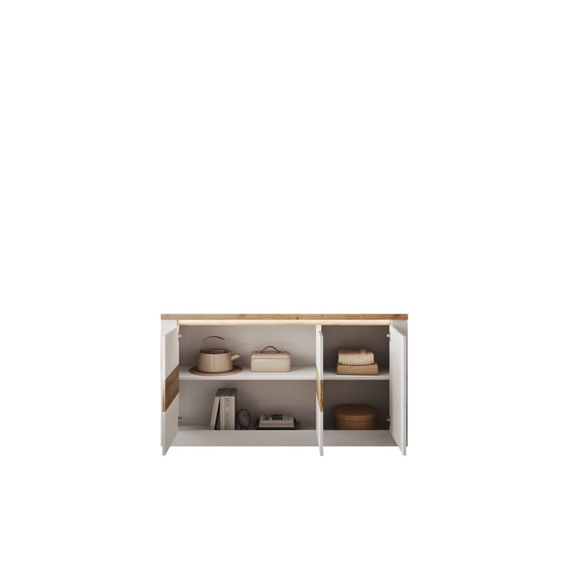 Vandesar Skänk 160 cm - Natur/Vit - Förvaring - Förvaringsmöbler - Sideboard & skänk