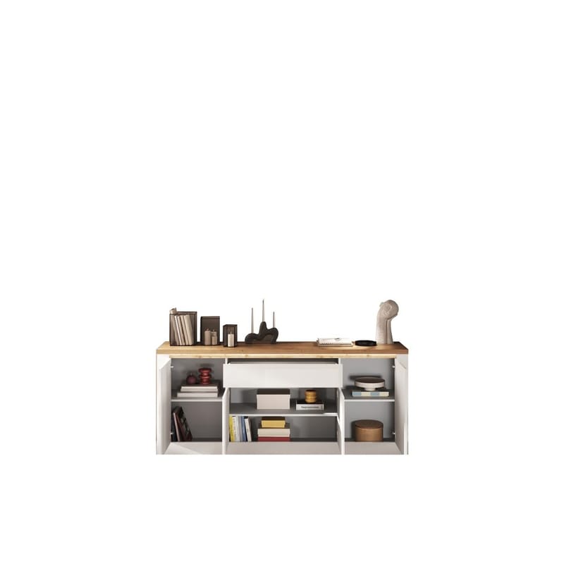 Vandesar Skänk 207 cm - Natur/Vit - Förvaring - Förvaringsmöbler - Sideboard & skänk