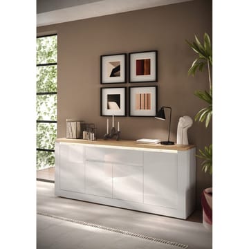 Vandesar Skänk 207 cm - Natur/Vit - Förvaring - Förvaringsmöbler - Sideboard & skänk