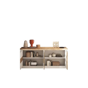 Vandesar Tv-Bänk 207 cm - Natur/Vit - Förvaring - Förvaringsmöbler - Sideboard & skänk
