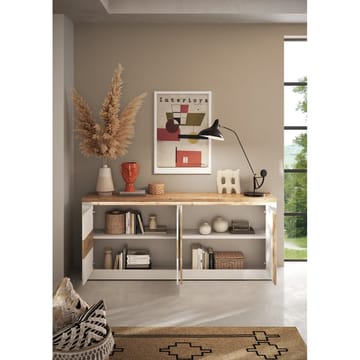Vandesar Tv-Bänk 207 cm - Natur/Vit - Förvaring - Förvaringsmöbler - Sideboard & skänk