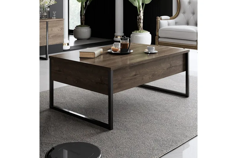 Vardagsrum Möbelset Masafumie Set Valnöt / Svart - Valnöt / Svart - Förvaring - Förvaringsmöbler - Möbelset för vardagsrum