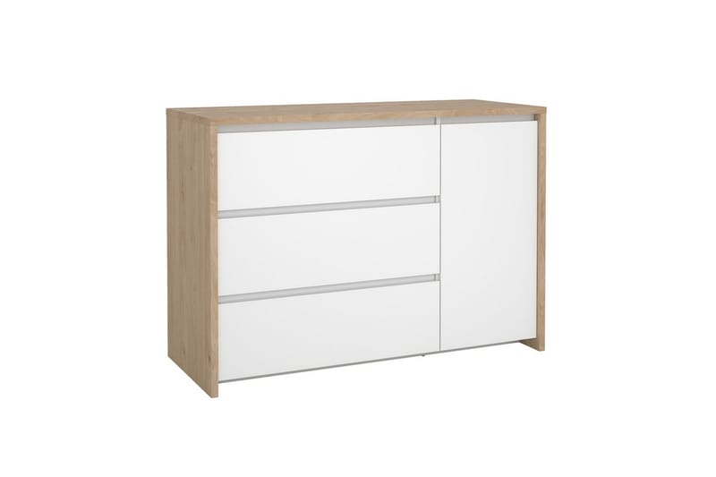 Varun Skänk 119x48 cm - Vit/Natur - Förvaring - Förvaringsmöbler - Sideboard & skänk