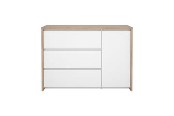 Varun Skänk 119x48 cm - Vit/Natur - Förvaring - Förvaringsmöbler - Sideboard & skänk