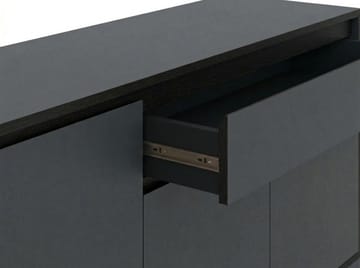 Velar Konsol 180x80x40 cm - Antracit/Wood Black/Svart - Förvaring - Förvaringsmöbler - Sideboard & skänk