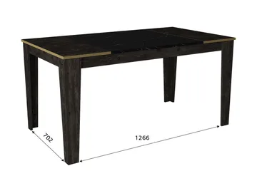 Veyron Möbelset För Vardagsrum - Svart/Guld - Förvaring - Förvaringsmöbler - Möbelset för vardagsrum