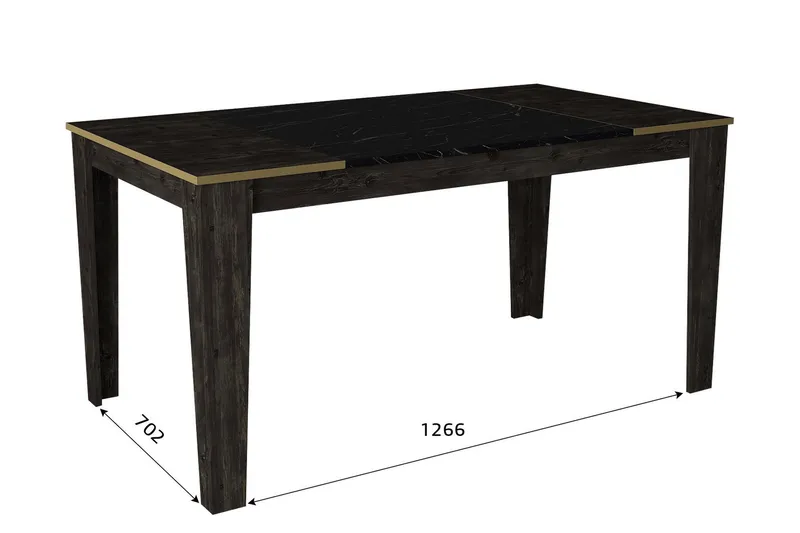 Veyron Möbelset För Vardagsrum - Svart/Guld - Förvaring - Förvaringsmöbler - Möbelset för vardagsrum