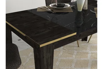 Veyron Möbelset För Vardagsrum - Svart/Guld - Förvaring - Förvaringsmöbler - Möbelset för vardagsrum