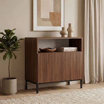 Vindor Sideboard 80x80x40 cm - Milano Walnut och svart - Förvaring - Förvaringsmöbler - Sideboard & skänk
