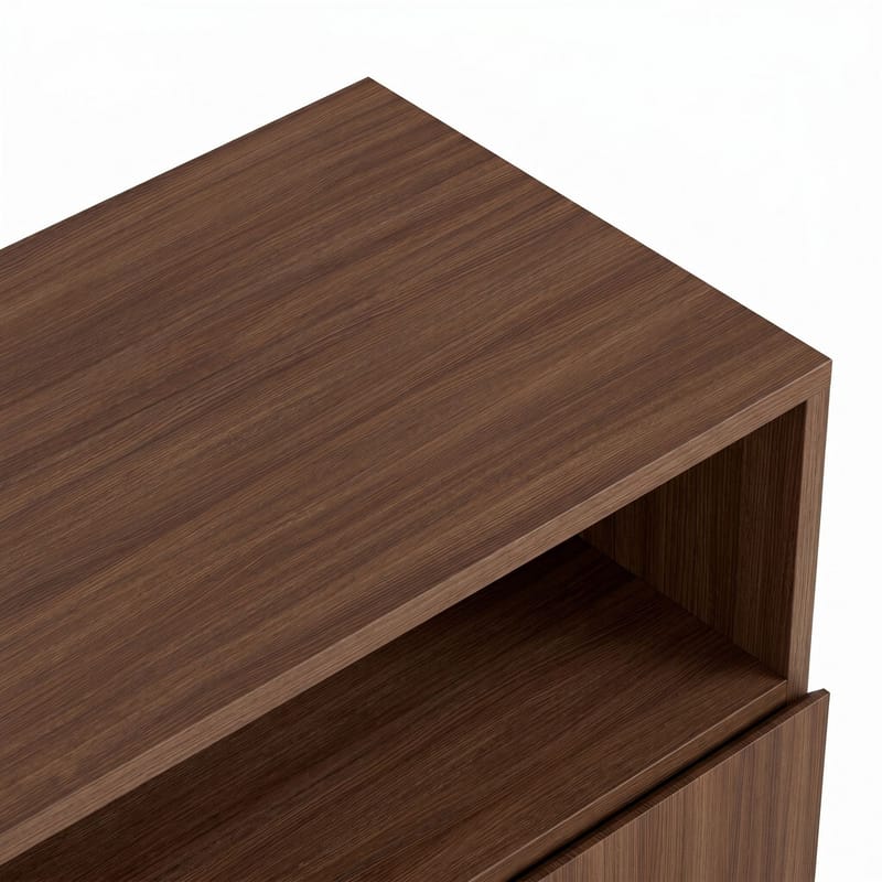 Vindor Sideboard 80x80x40 cm - Milano Walnut och svart - Förvaring - Förvaringsmöbler - Sideboard & skänk