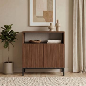 Vindor Sideboard 80x80x40 cm - Milano Walnut och svart - Förvaring - Förvaringsmöbler - Sideboard & skänk