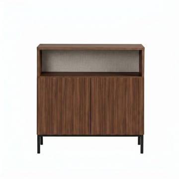 Vindor Sideboard 80x80x40 cm - Milano Walnut och svart - Förvaring - Förvaringsmöbler - Sideboard & skänk